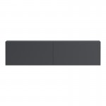 Έπιπλο τηλεόρασης επιτοίχιο με Led Rival pakoworld ανθρακί 120x35x30εκ