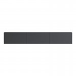 Έπιπλο τηλεόρασης επιτοίχιο με Led Rival pakoworld ανθρακι 180x35x30εκ