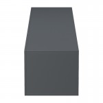 Έπιπλο τηλεόρασης επιτοίχιο με Led Rival pakoworld ανθρακι 180x35x30εκ