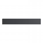 Έπιπλο τηλεόρασης επιτοίχιο με Led Rival pakoworld ανθρακί 210x35x30εκ