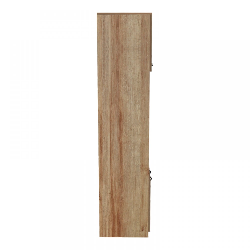 Ντουλάπα κουζίνας Rowan pakoworld σε ανθρακί-oak απόχρωση 60x42x182εκ