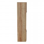 Ντουλάπα κουζίνας Rowan pakoworld σε ανθρακί-oak απόχρωση 60x42x182εκ