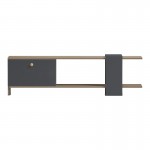 Έπιπλο τηλεόρασης Standi pakoworld σε sonoma-ανθρακί 120x25x36.8εκ
