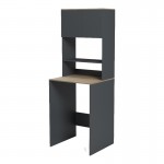 Έπιπλο πλυντηρίου Chaxe pakoworld ανθρακί-sonoma 65x32.5x183.6εκ