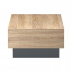 Τραπέζι σαλονιού Dekost pakoworld σε sonoma-ανθρακί 105x50x32εκ