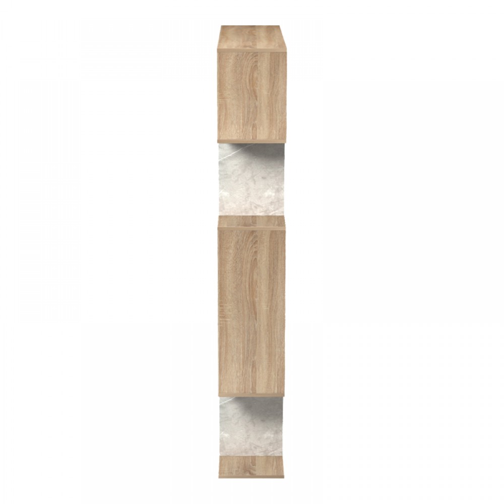 Βιβλιοθήκη Mito pakoworld sonoma - μπεζ μαρμάρου 108.5x25x161εκ