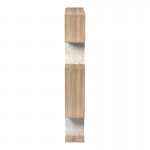 Βιβλιοθήκη Mito pakoworld sonoma - μπεζ μαρμάρου 108.5x25x161εκ