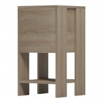 Κομοδίνο Reppo pakoworld sonoma 30x30x55εκ