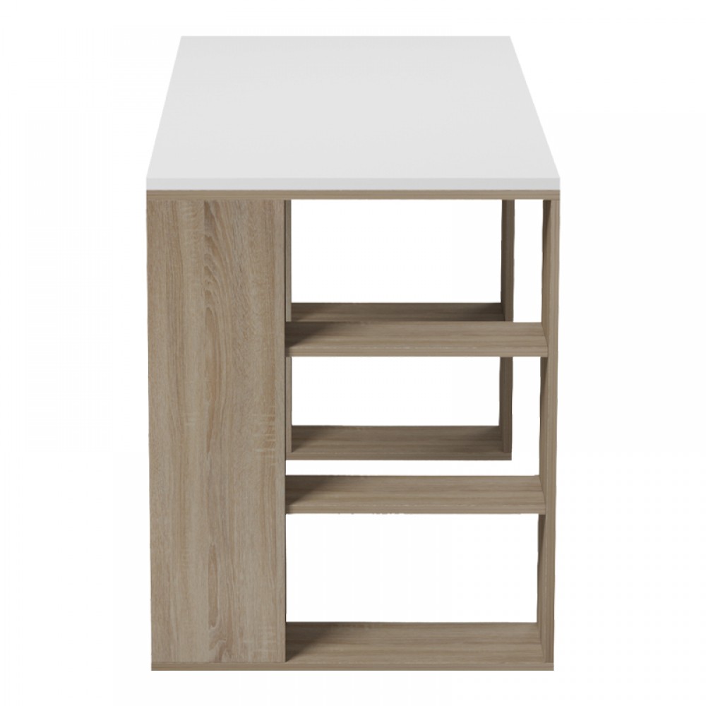 Γραφείο εργασίας Praga pakoworld sonoma-λευκό 140x60x75εκ