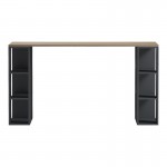 Γραφείο εργασίας Praga pakoworld ανθρακί- sonoma 140x60x75εκ