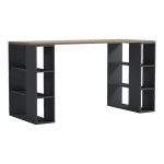 Γραφείο εργασίας Praga pakoworld ανθρακί- sonoma 140x60x75εκ