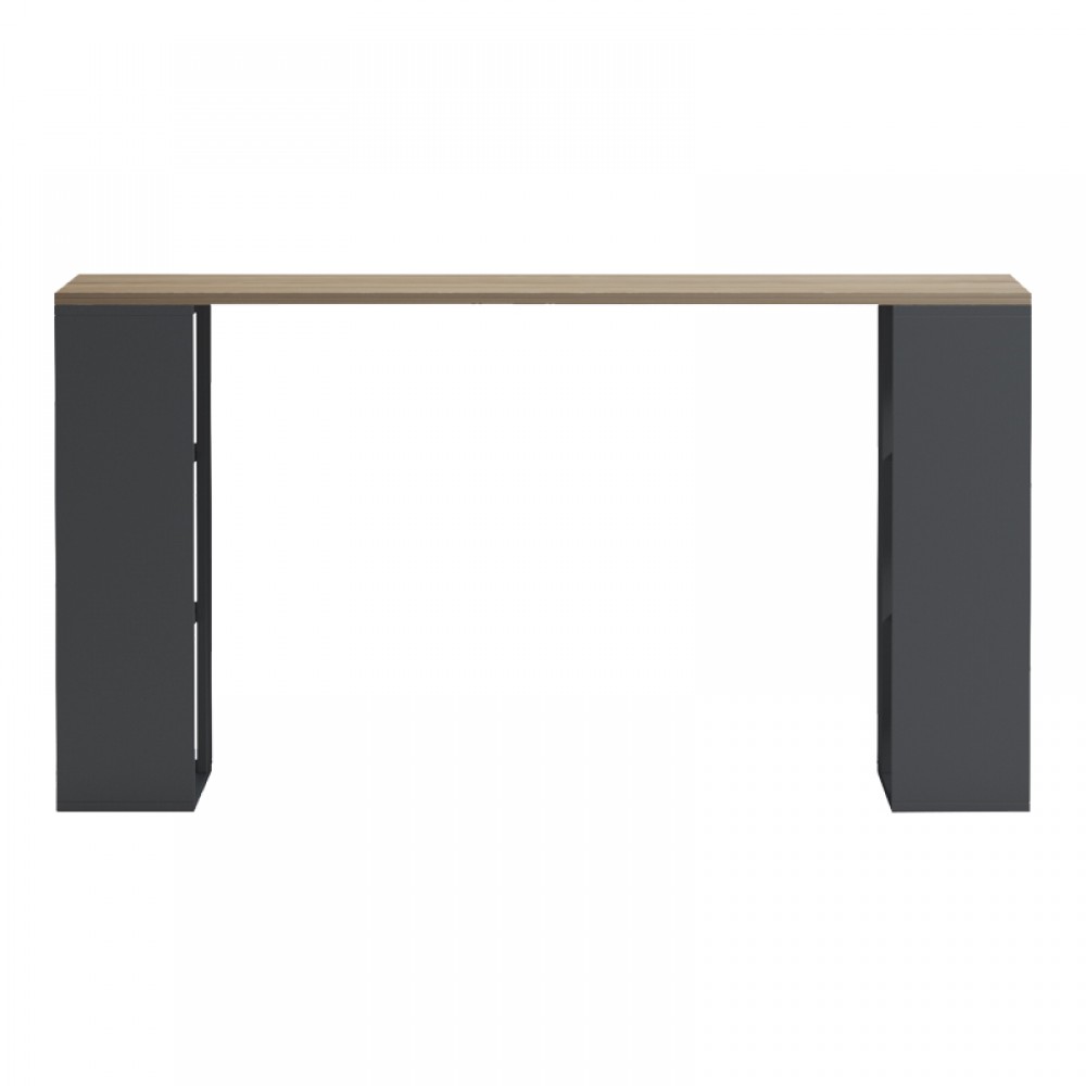 Γραφείο εργασίας Praga pakoworld ανθρακί- sonoma 140x60x75εκ