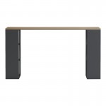Γραφείο εργασίας Praga pakoworld ανθρακί- sonoma 140x60x75εκ