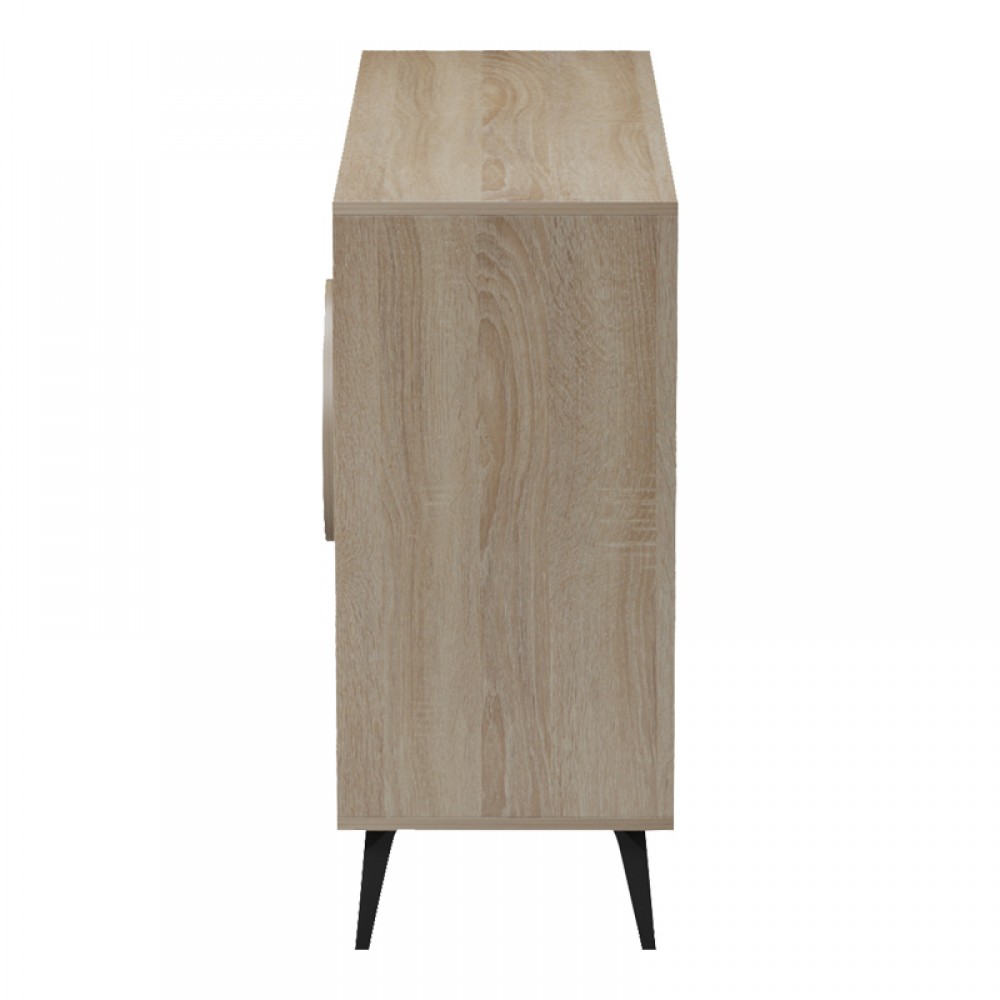Μπουφές Gora pakoworld sonoma-μπεζ οψη μαρμαρου 110x35.5x82εκ