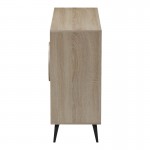 Μπουφές Gora pakoworld sonoma-μπεζ οψη μαρμαρου 110x35.5x82εκ