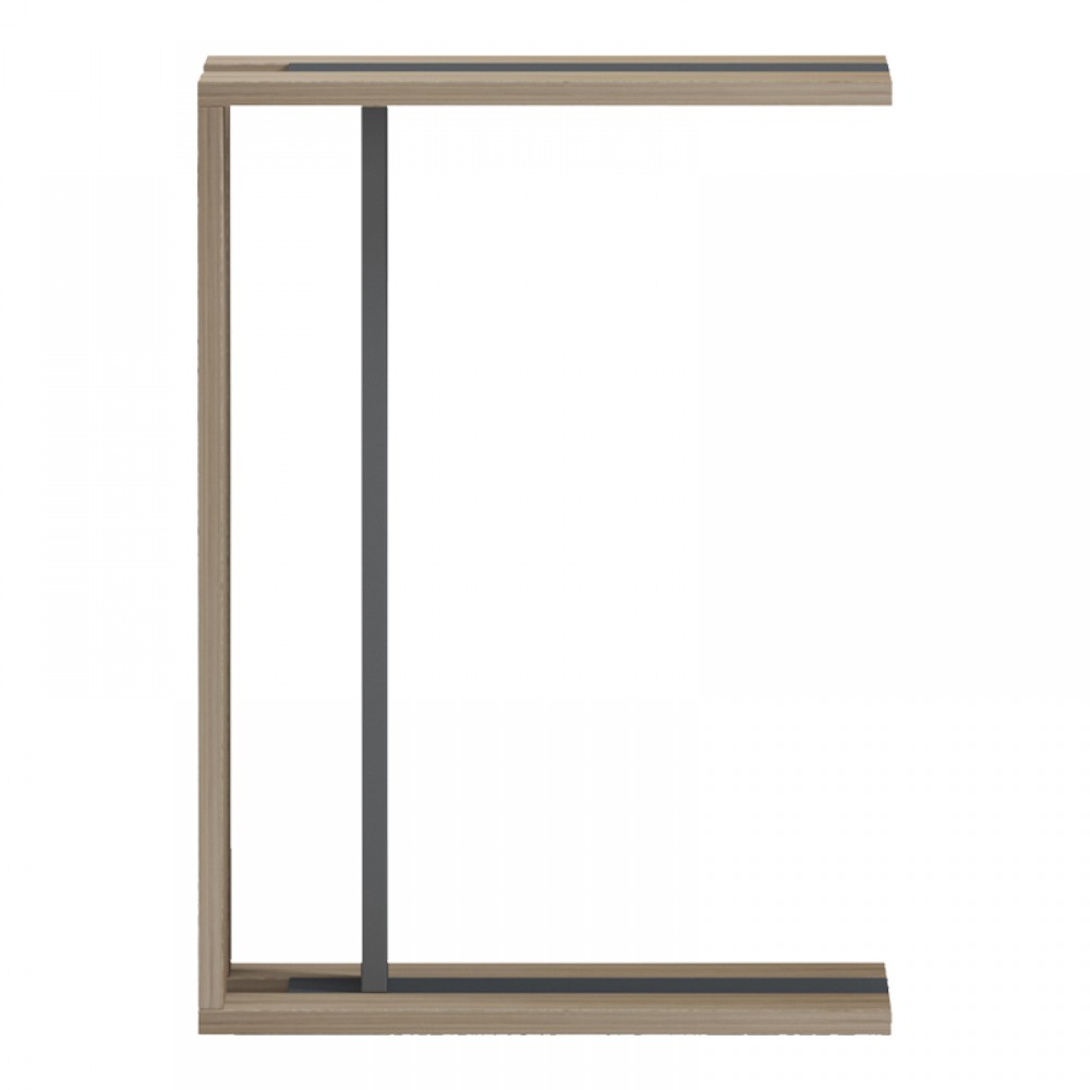 Βοηθητικό τραπέζι Muju pakoworld sonoma- ανθρακί  30x40x55εκ