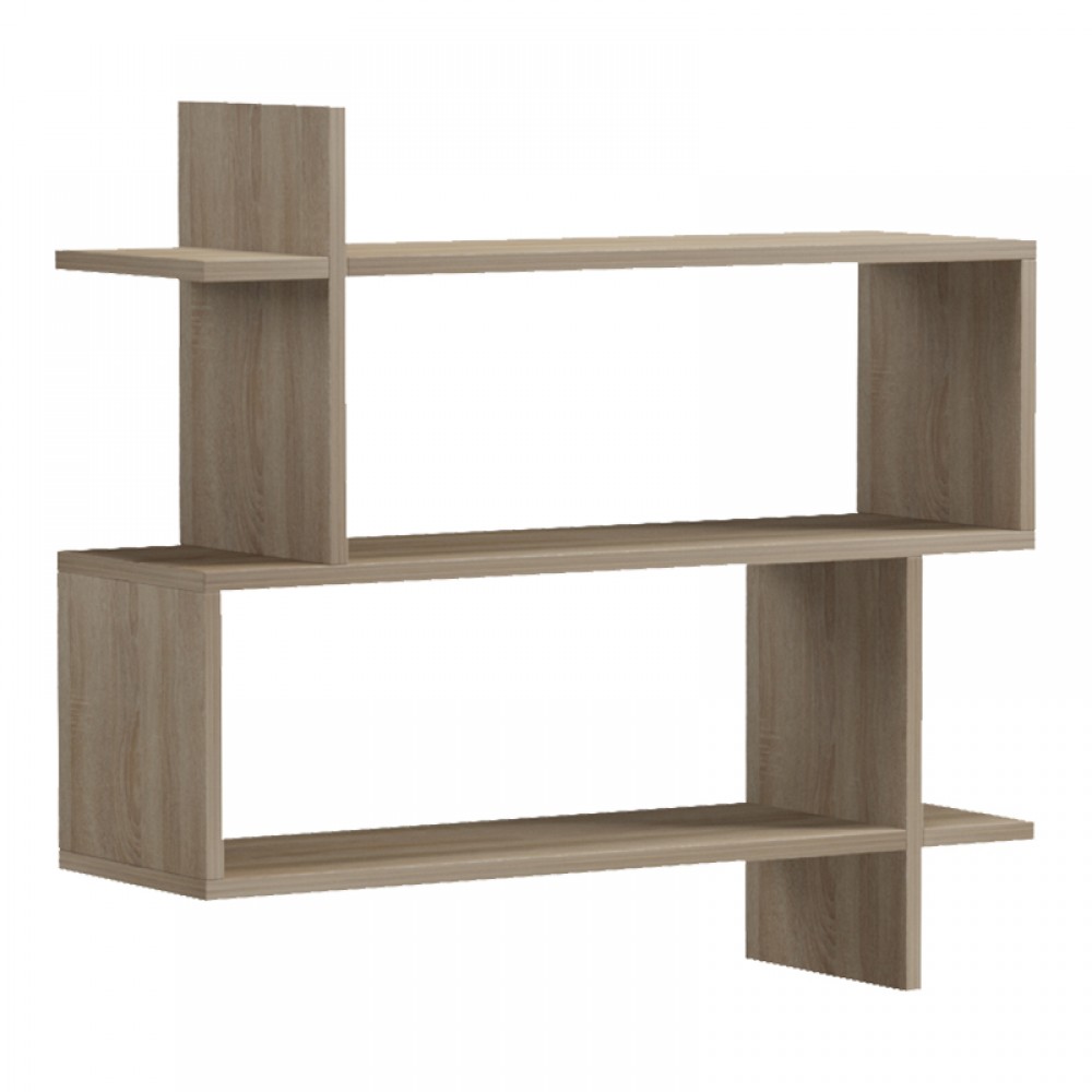 Ραφιέρα τοίχου Paralel pakoworld sonoma 70x22x65,5εκ