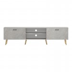 Έπιπλο τηλεόρασης Gorna pakoworld μπεζ εφέ μαρμάρου 180x35x48.6εκ