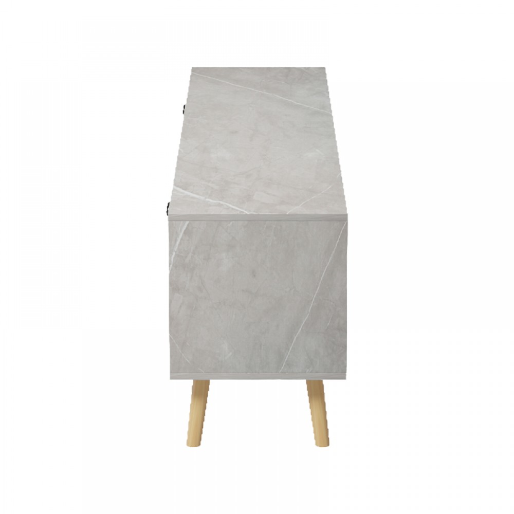 Έπιπλο τηλεόρασης Gorna pakoworld μπεζ εφέ μαρμάρου 180x35x48.6εκ