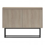 Μπουφές Dabia pakoworld sonoma-πόδι μαύρο μέταλλο 100x40x74εκ
