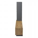 Σύνθετο σαλονιού Tilveo pakoworld oak-ανθρακί 230x41.5x180εκ