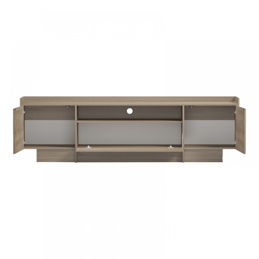 Έπιπλο τηλεόρασης Derden pakoworld sonoma 197x38x58εκ