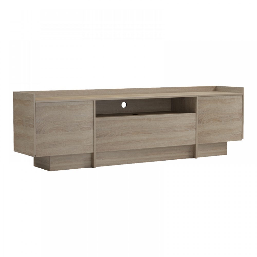 Έπιπλο τηλεόρασης Derden pakoworld sonoma 197x38x58εκ