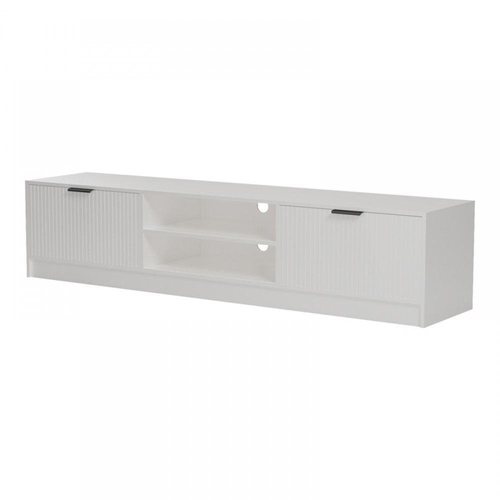 Έπιπλο τηλεόρασης Lemardo pakoworld λευκό 180x40x40εκ