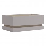Τραπέζι σαλονιού Wendo pakoworld taupe-sonoma 97x60x40εκ