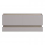Τραπέζι σαλονιού Wendo pakoworld taupe-sonoma 97x60x40εκ
