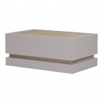Τραπέζι σαλονιού Wendo pakoworld taupe-sonoma 97x60x40εκ