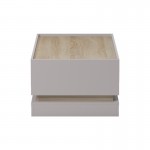 Τραπέζι σαλονιού Wendo pakoworld taupe-sonoma 97x60x40εκ