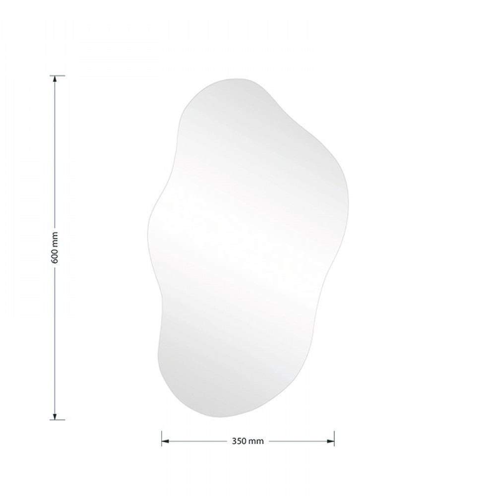 Καθρέπτης Ιrregular 2 pakoworld 35x1x60εκ