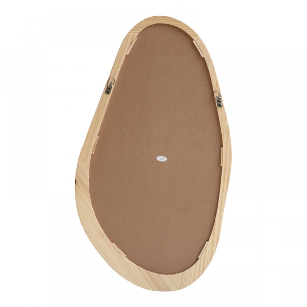 Καθρέπτης οβάλ Baloa pakoworld mdf σε φυσική απόχρωση 44x4x80εκ