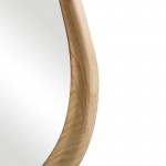 Καθρέπτης οβάλ Baloa pakoworld mdf σε φυσική απόχρωση 44x4x80εκ