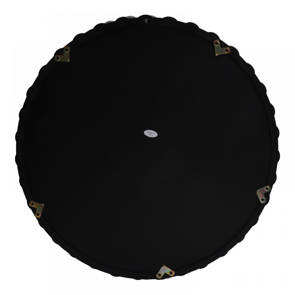 Καθρέπτης Specio pakoworld ξύλο σε μαύρη απόχρωση Φ60x4.5εκ
