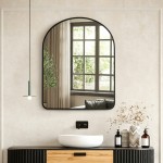 Καθρέπτης Selene pakoworld μαύρο MDF 46x1.2x60 εκ