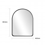 Καθρέπτης Selene pakoworld μαύρο MDF 46x1.2x60 εκ