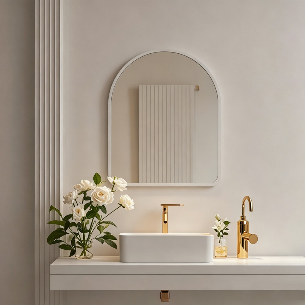 Καθρέπτης Selene pakoworld λεύκο MDF 46x1.2x60 εκ