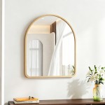 Καθρέπτης Selene pakoworld MDF σε φυσική απόχρωση 46x1.2x60 εκ