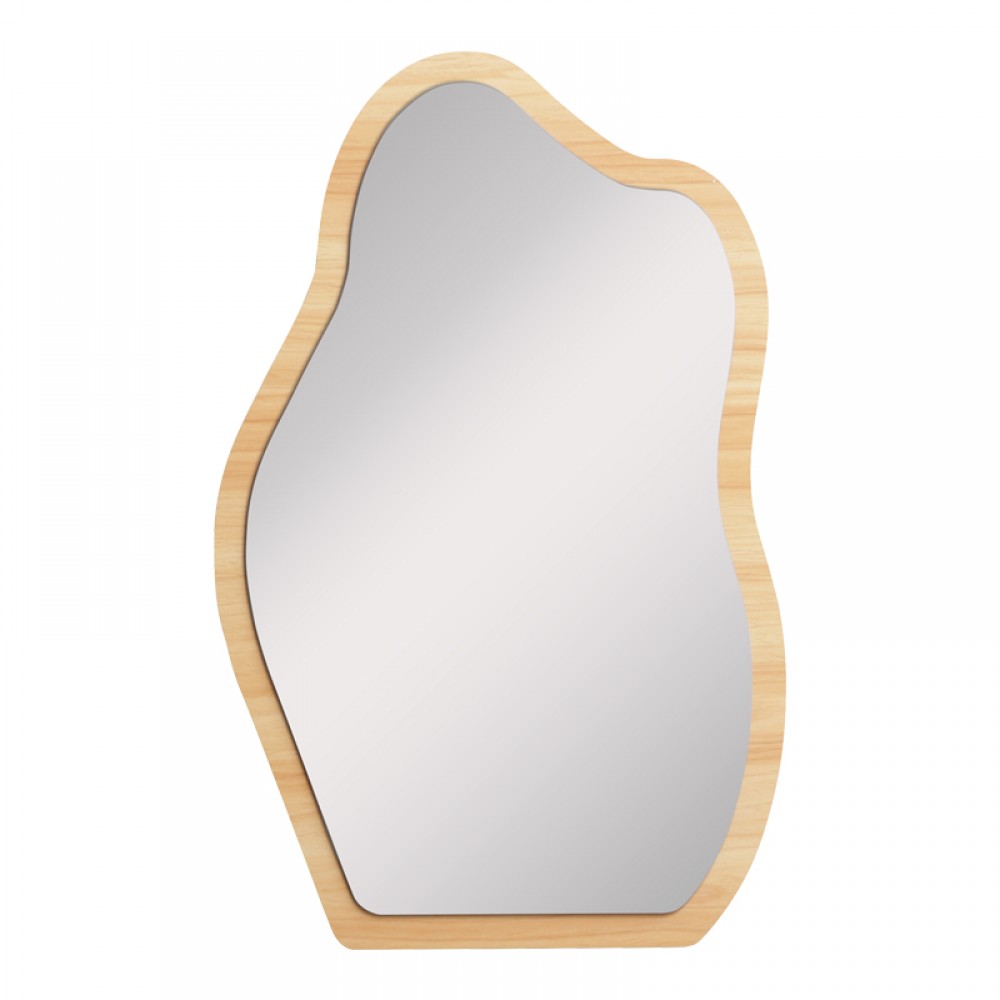Καθρέπτης Evanthia pakoworld MDF σε φυσική απόχρωση 36x1.2x56 εκ
