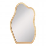 Καθρέπτης Evanthia pakoworld MDF σε φυσική απόχρωση 36x1.2x56 εκ