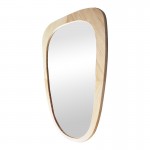Καθρέπτης Phaedra pakoworld MDF σε φυσική απόχρωση 74x2,5x120 εκ
