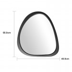 Καθρέπτης Ione pakoworld μαύρο MDF 55x2,5x60 εκ