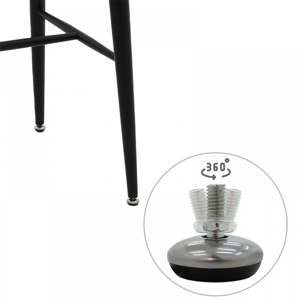 Tραπέζι μπαρ Harriet pakoworld MDF λευκό-μαύρο 120x60x105εκ