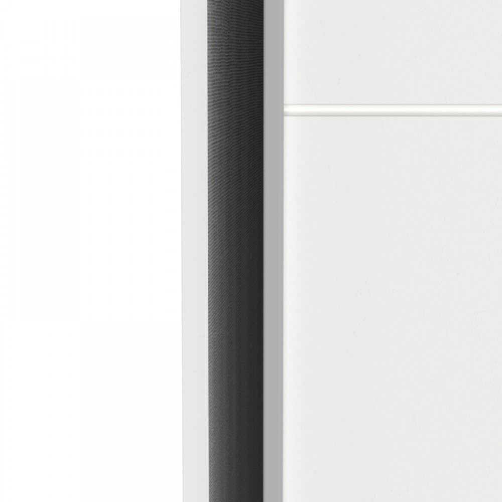 Ντουλάπα ρούχων Kawen pakoworld δίφυλλη με συρόμενες πόρτες λευκό 116.5x60x203εκ