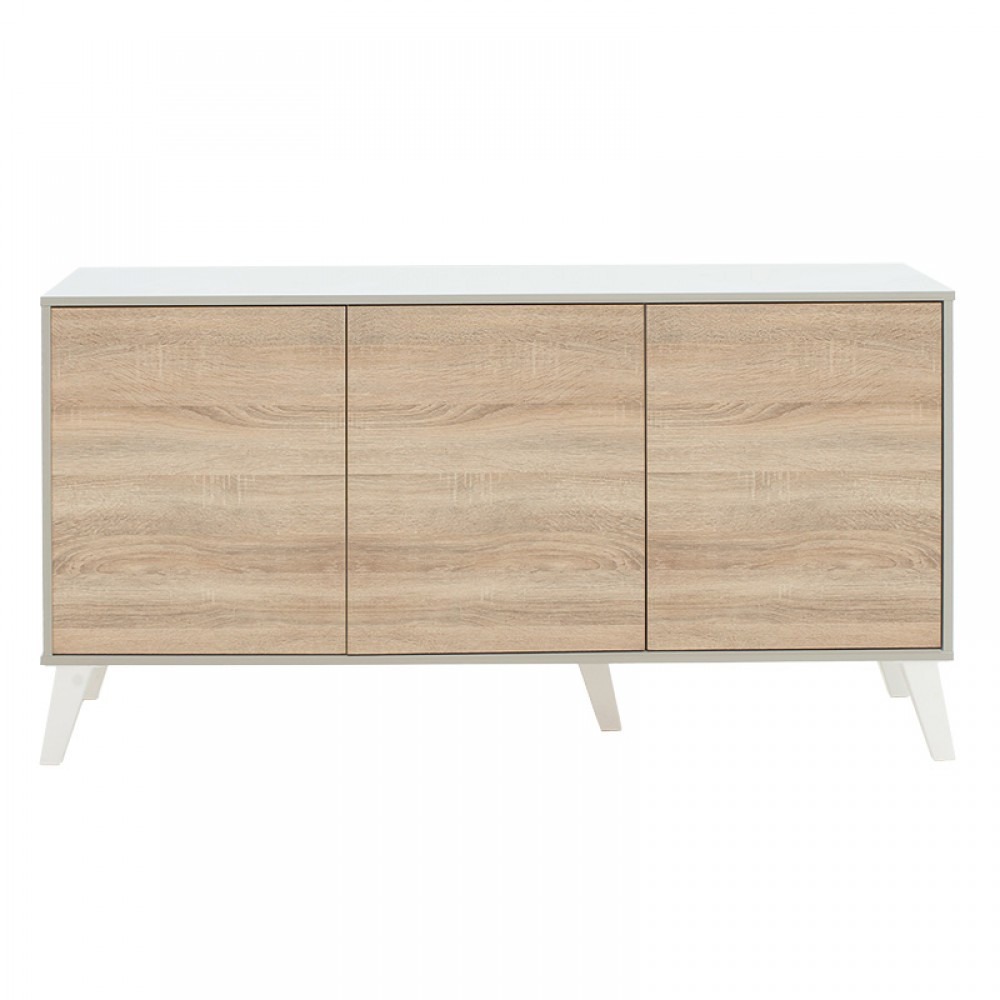 Μπουφές Billie pakoworld sonoma-γκρι 149x40x77εκ