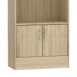 Βιβλιοθήκη Negan pakoworld sonoma μελαμίνης 60x30x120εκ