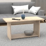 Τραπέζι Kumba pakoworld σε oak απόχρωση 80x40x42εκ