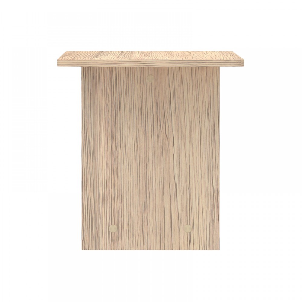 Τραπέζι Kumba pakoworld σε oak απόχρωση 80x40x42εκ